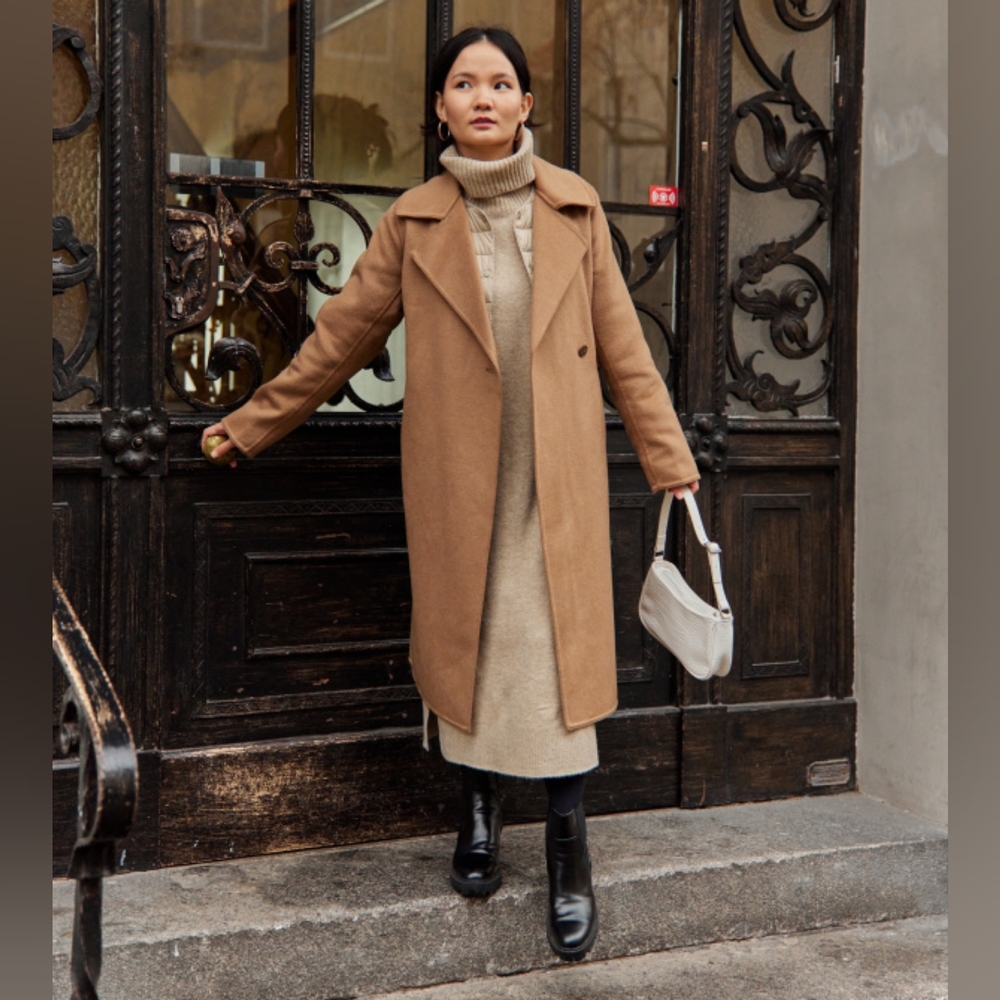 Uniqlo wool coat xs small medium